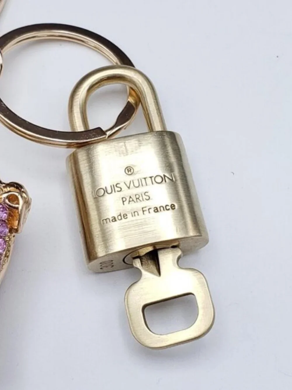 LV Gold Padlock & Key 🔒 Authentic Louis Vuitton Bag Unbranded Elephant Charm